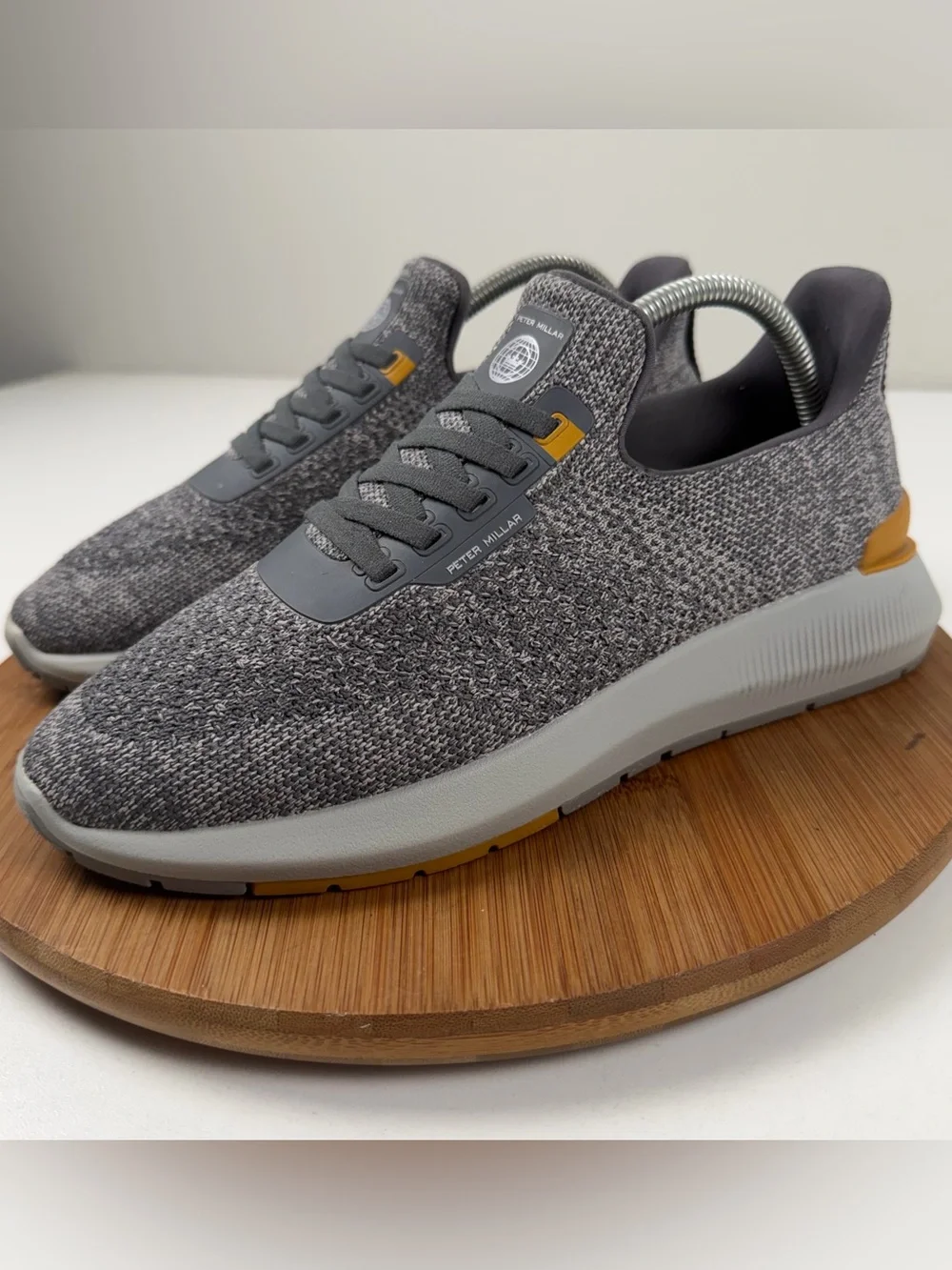 Peter Millar Hyperlight Apollo Gray Knit Sneakers